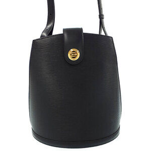 Louis Vuitton Epi Leather Cluny Shoulder Bag Black